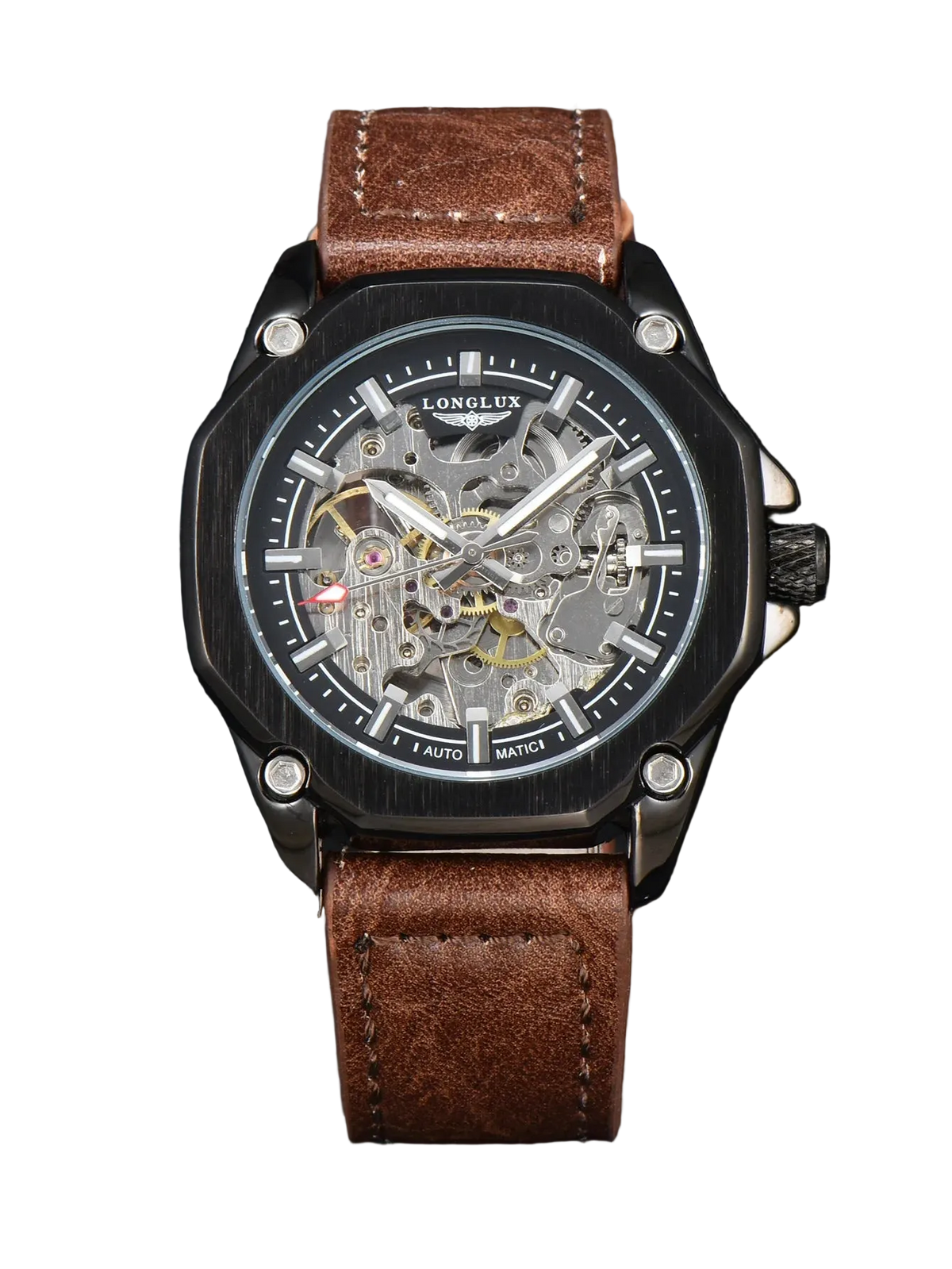 Longlux Couro 44mm Vieira Outlet Brasil