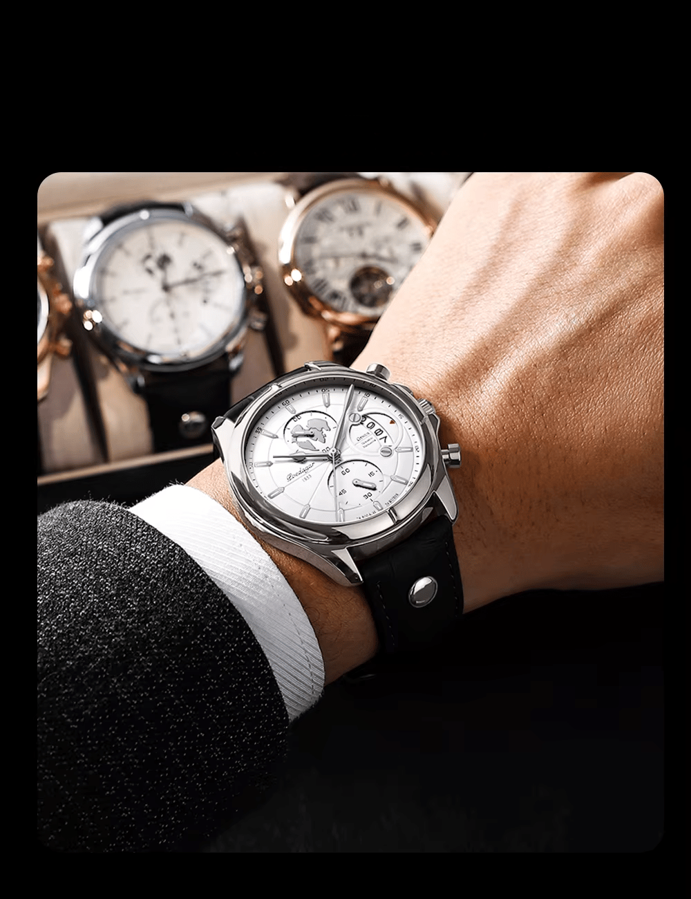 Relógio Genius Limited Couro 41mm