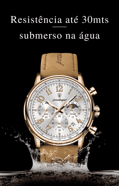 Relógio Camden Casual Leather Couro