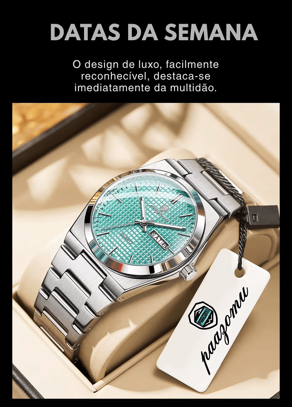 Relógio Aldridge Classic Monocromático 41mm