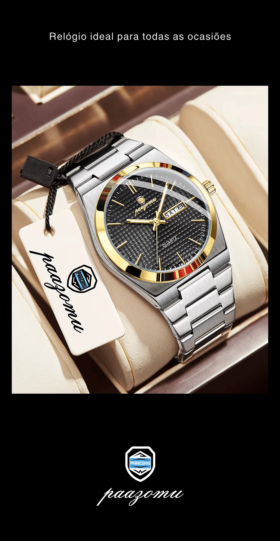 Relógio Aldridge Classic Monocromático 41mm