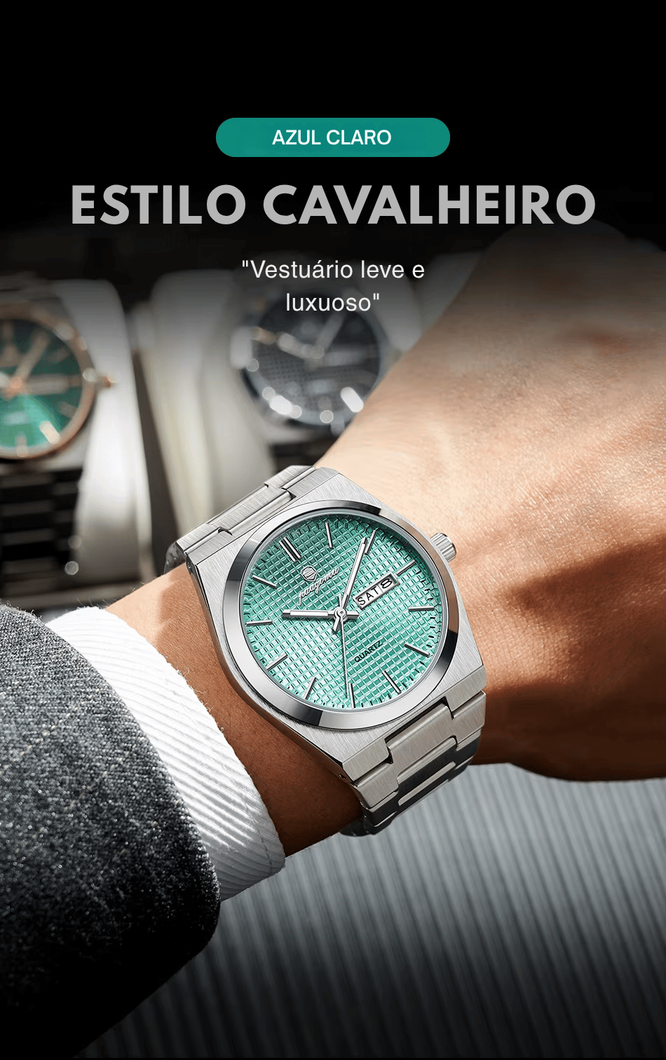 Relógio Aldridge Classic Monocromático 41mm