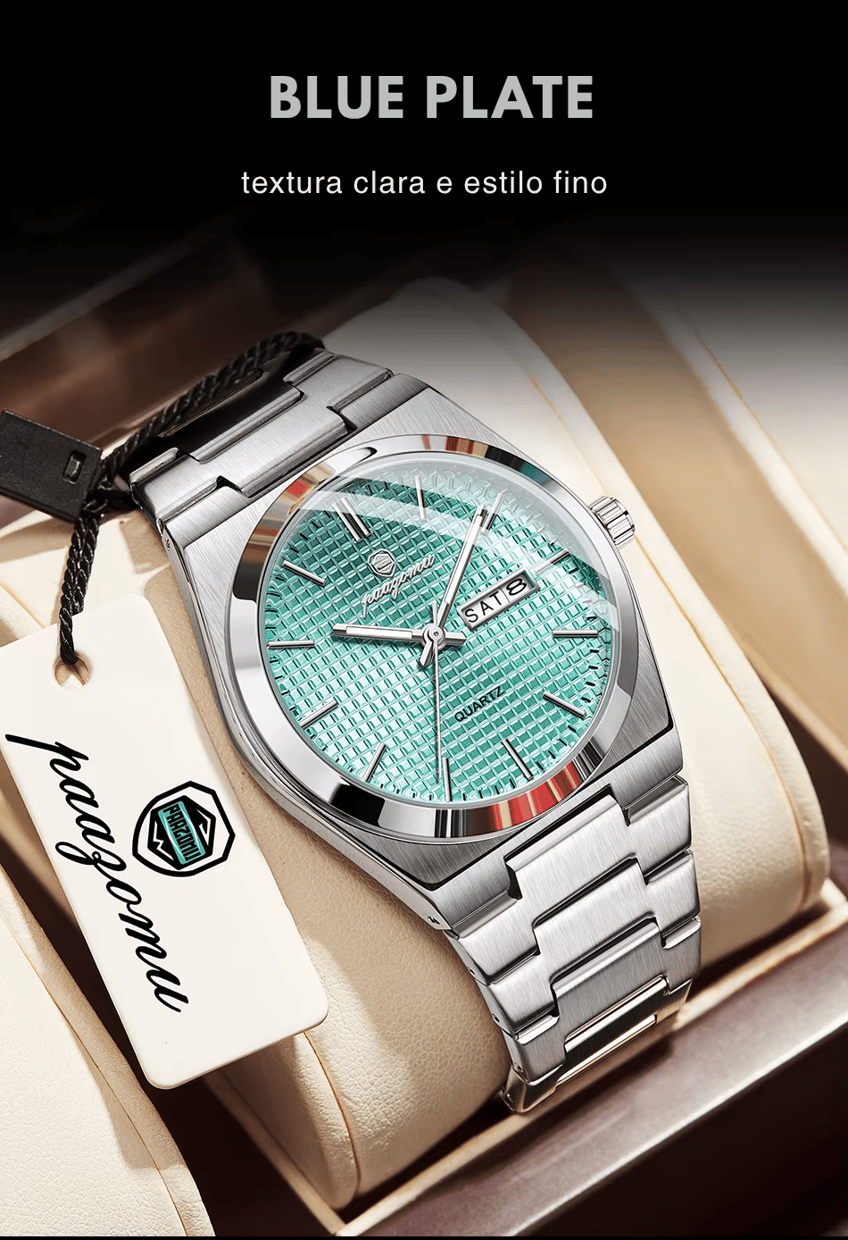 Relógio Aldridge Classic Monocromático 41mm