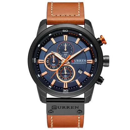 Relógio Valkyrie Curren 46mm Couro Suiço