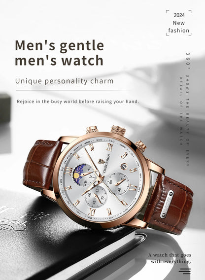 Relógio Camden Casual Leather Couro