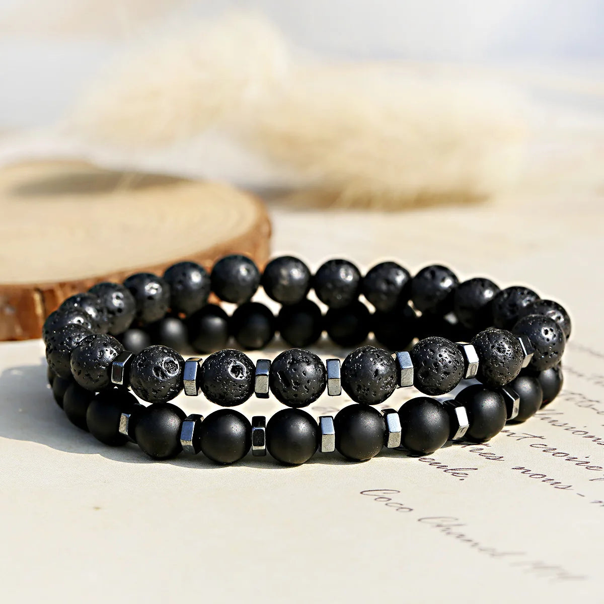 Bracelete Pedras Vulcânicas Nature Vieira Outlet Brasil