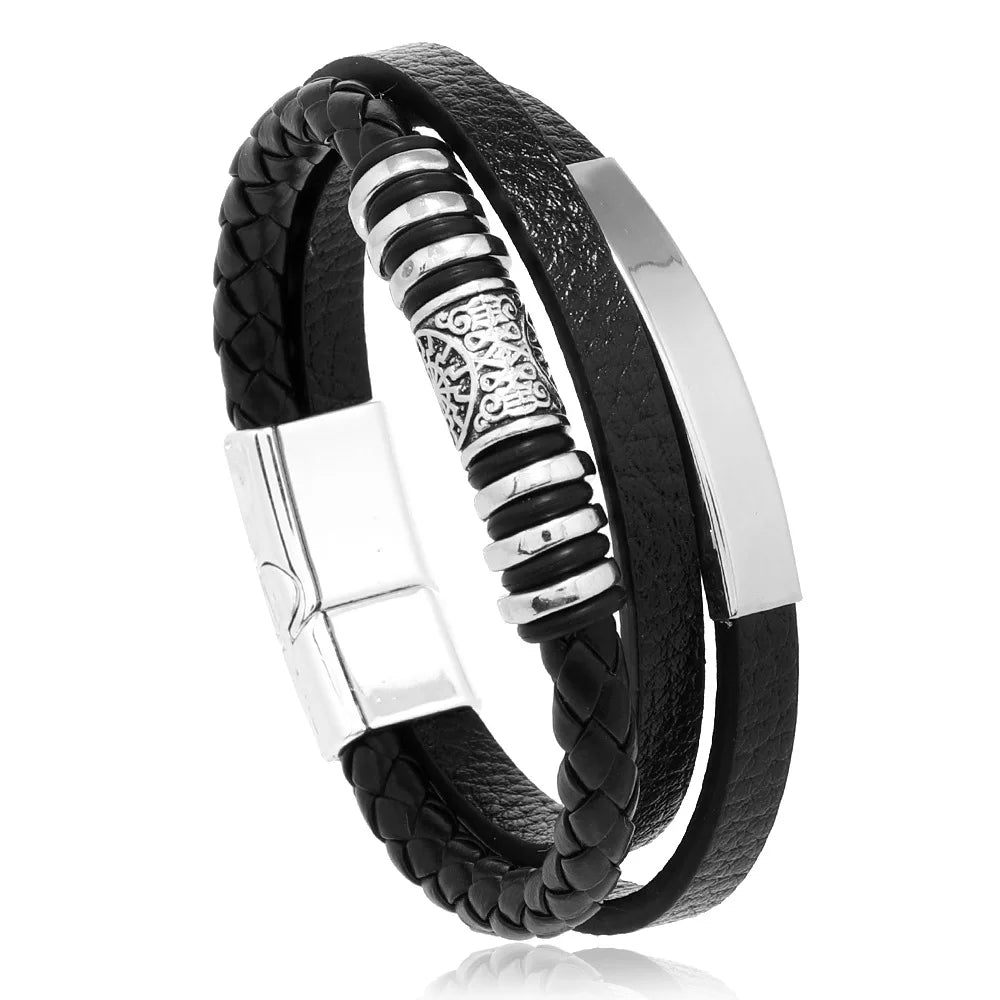 Bracelete Trandy Leather Couro Vieira Store