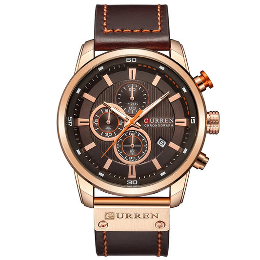 Relógio Valkyrie Curren 46mm Couro Suiço