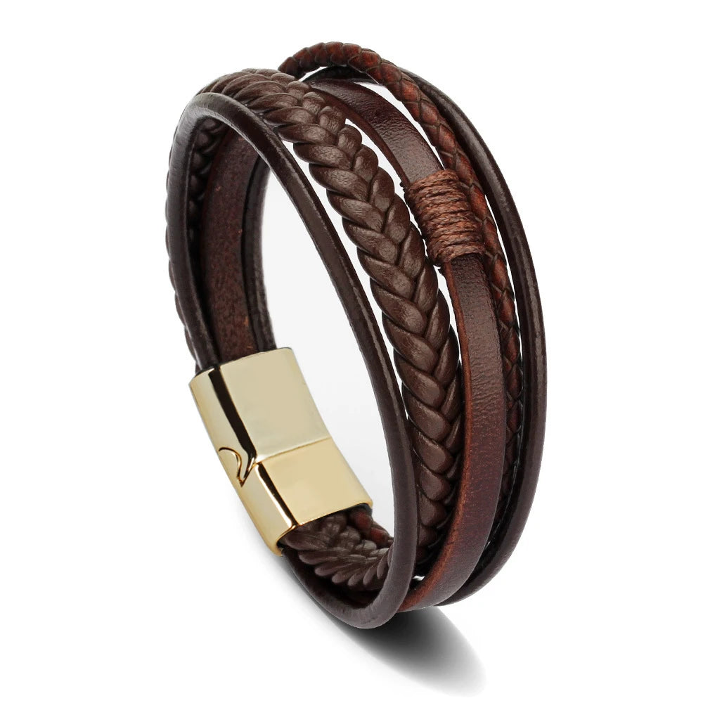 Bracelete Trandy Leather Couro Vieira Store