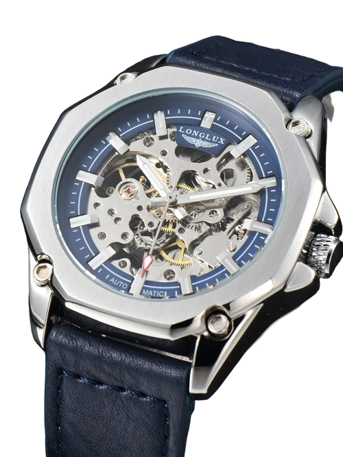 Longlux Couro 44mm Vieira Outlet Brasil