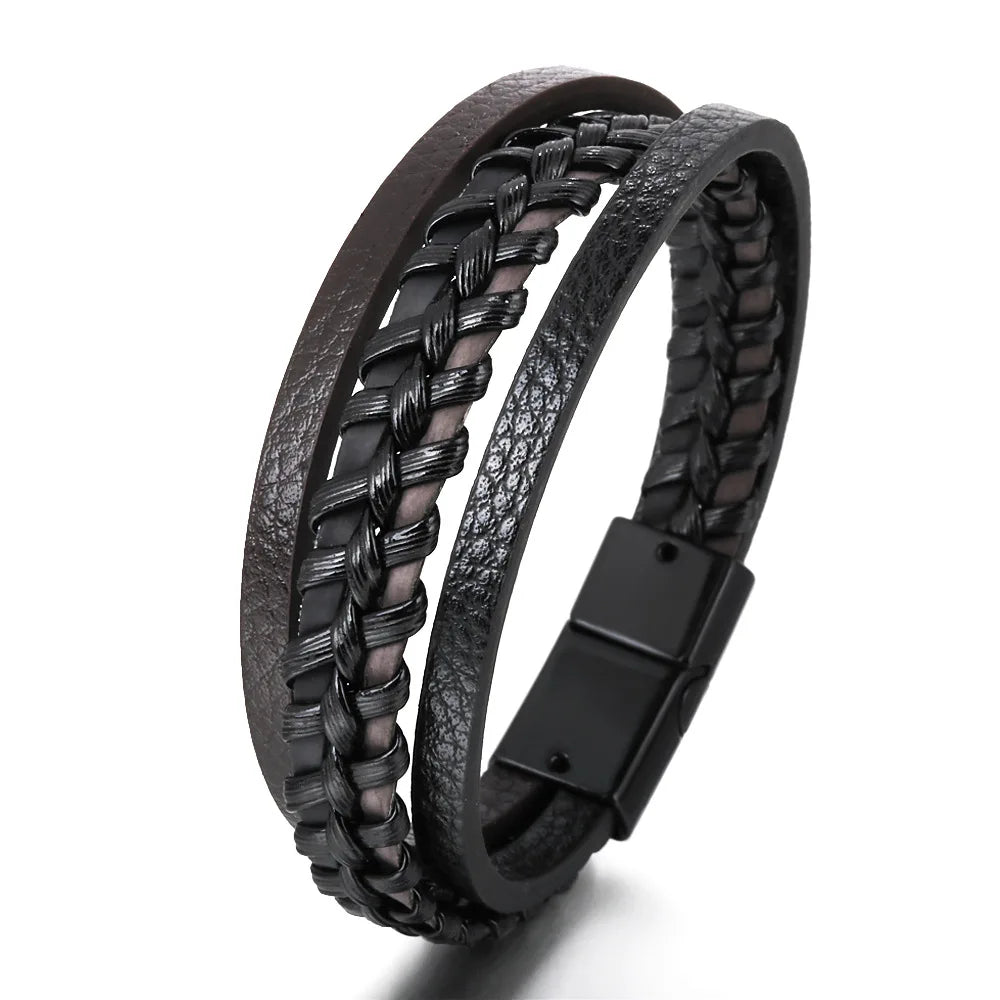 Bracelete Trandy Leather Couro Vieira Store