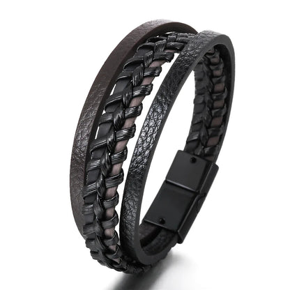 Bracelete Trandy Leather Couro Vieira Store