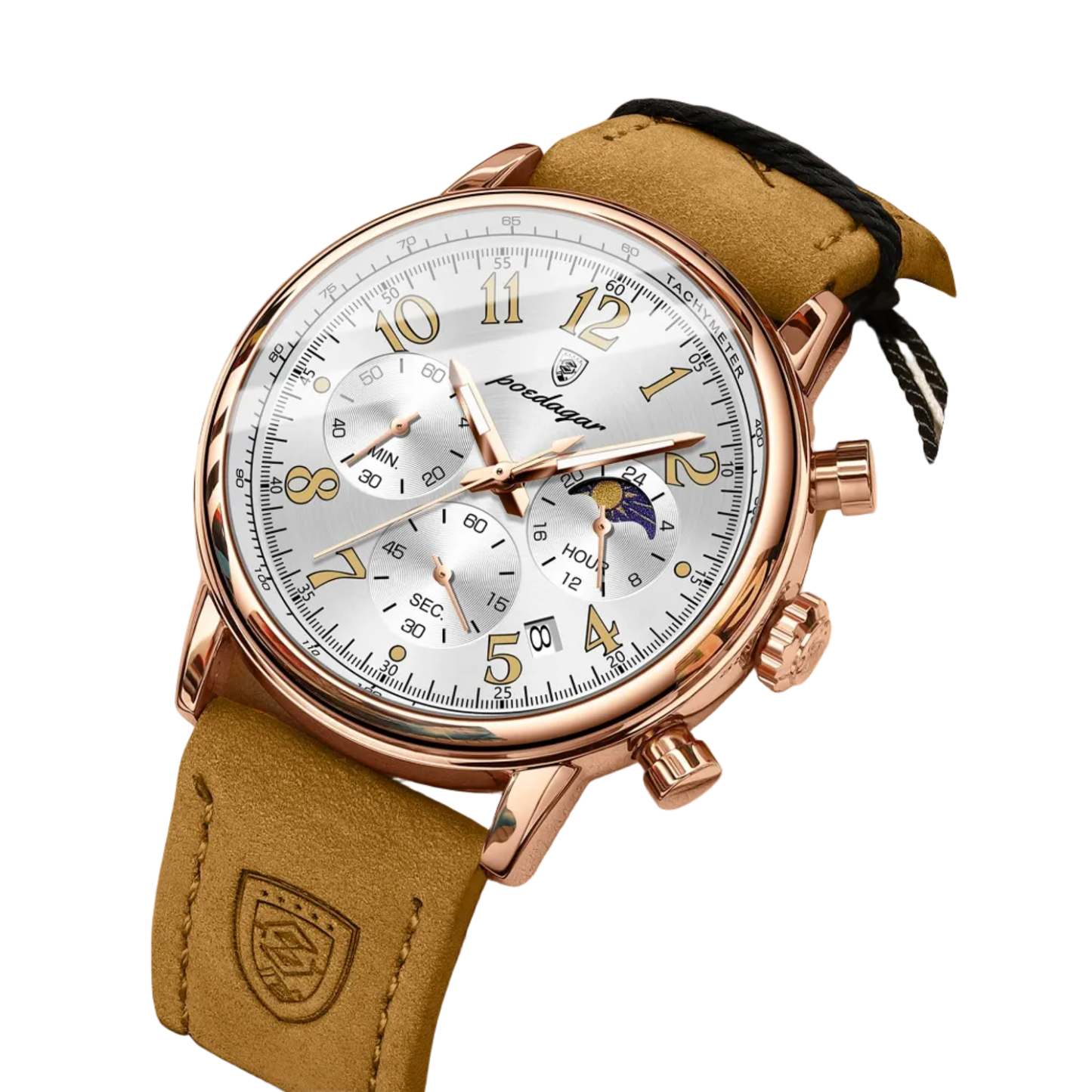 London Watch 41mm Couro Vieira Outlet Brasil