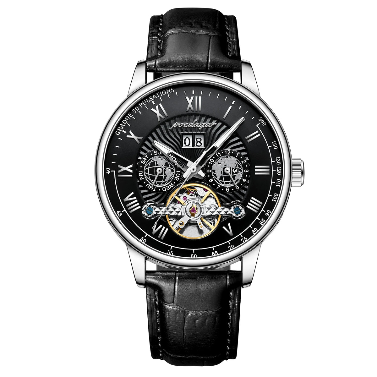 Relógio Tourbillon VX 88726 Automático 41mm