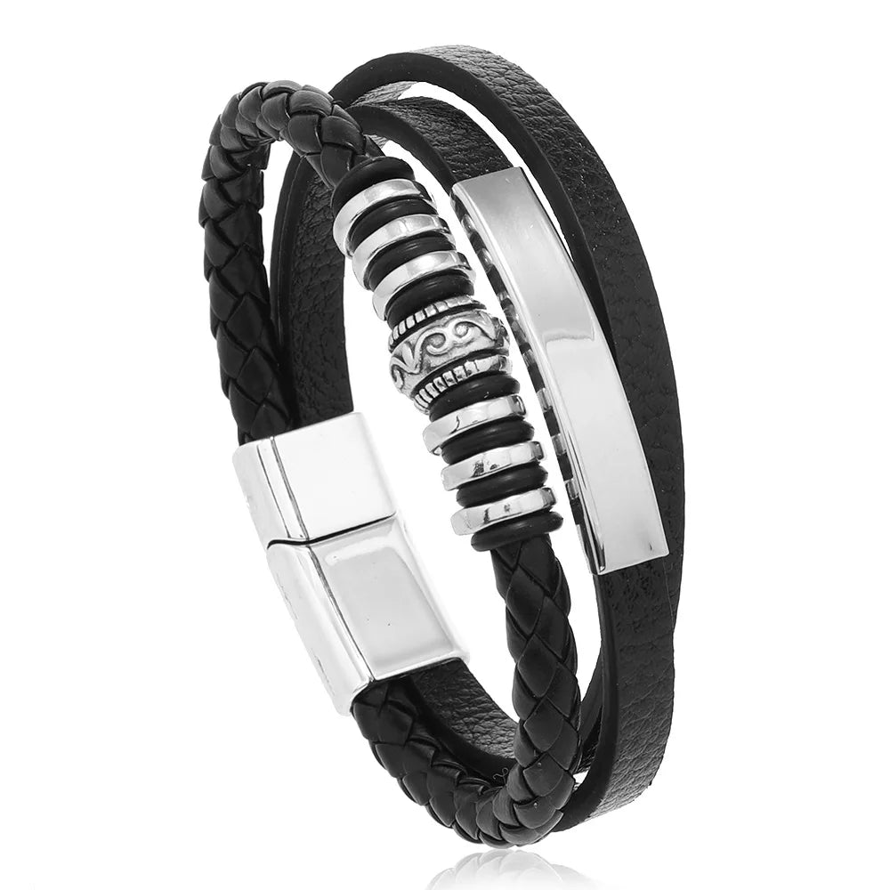 Bracelete Trandy Leather Couro Vieira Store