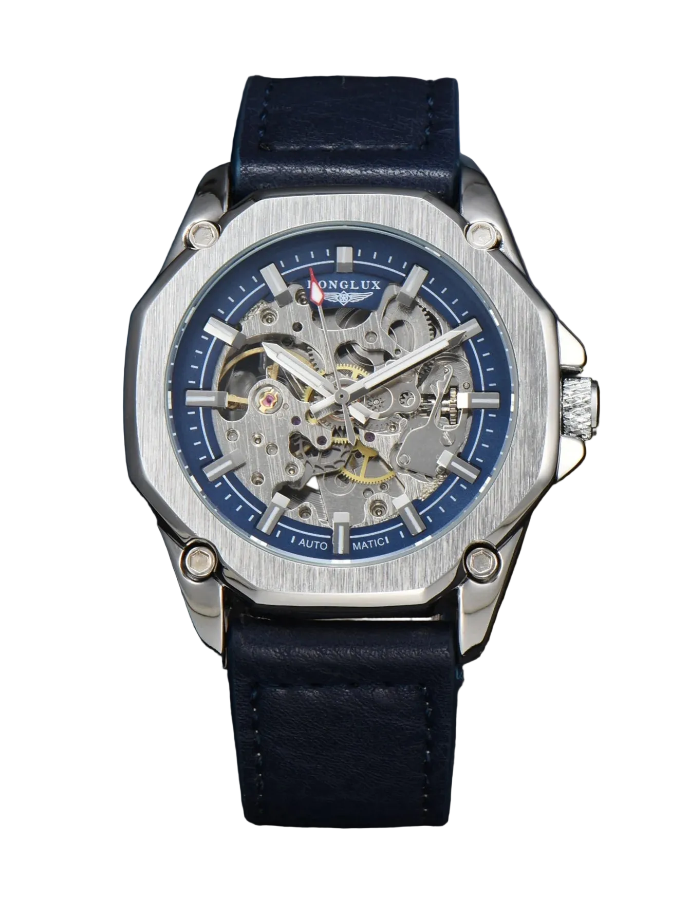 Longlux Couro 44mm Vieira Outlet Brasil