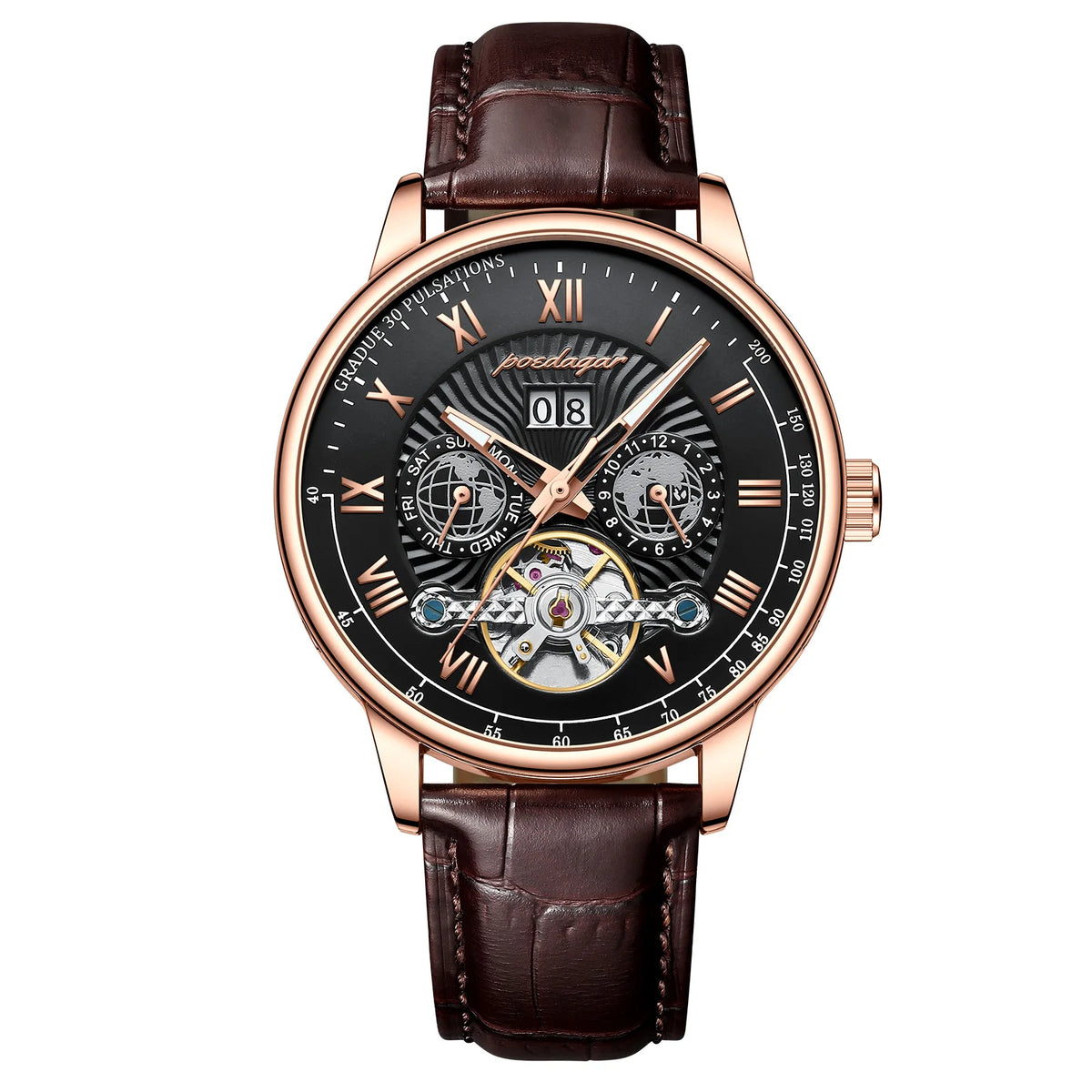 Relógio Tourbillon VX 88726 Automático 41mm
