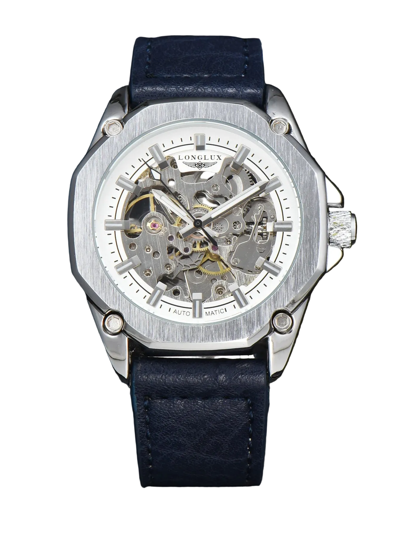 Longlux Couro 44mm Vieira Outlet Brasil