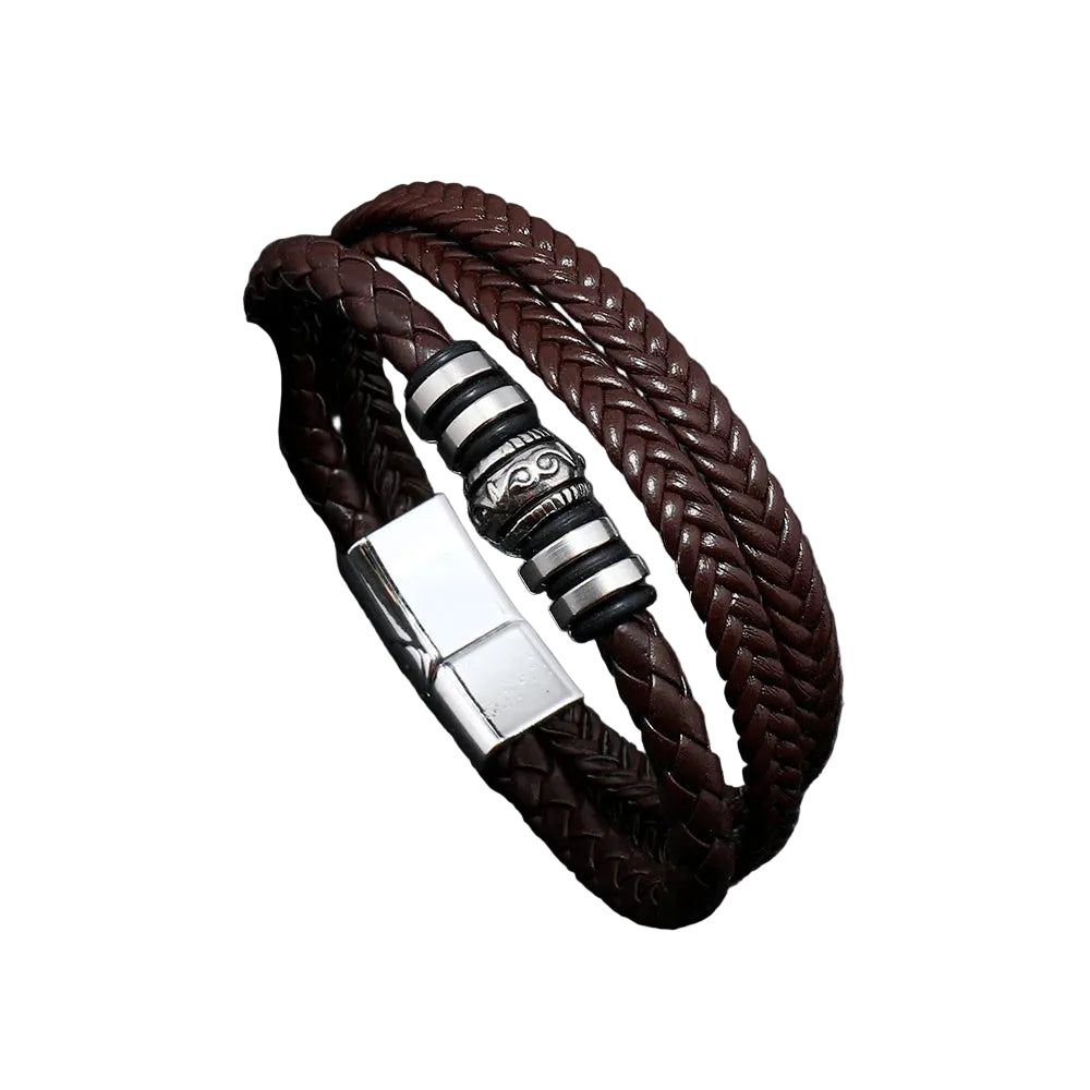 Bracelete Trandy Leather Couro Vieira Store