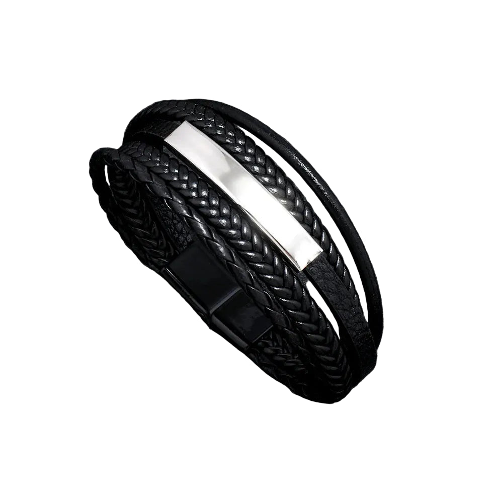 Bracelete Trandy Leather Couro Vieira Store