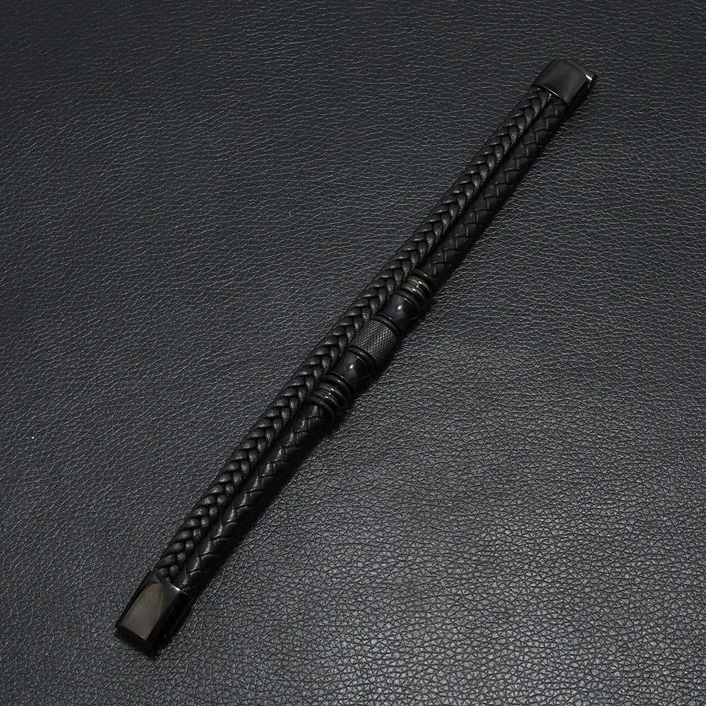 Bracelete Charm Black Couro Vieira Outlet Brasil