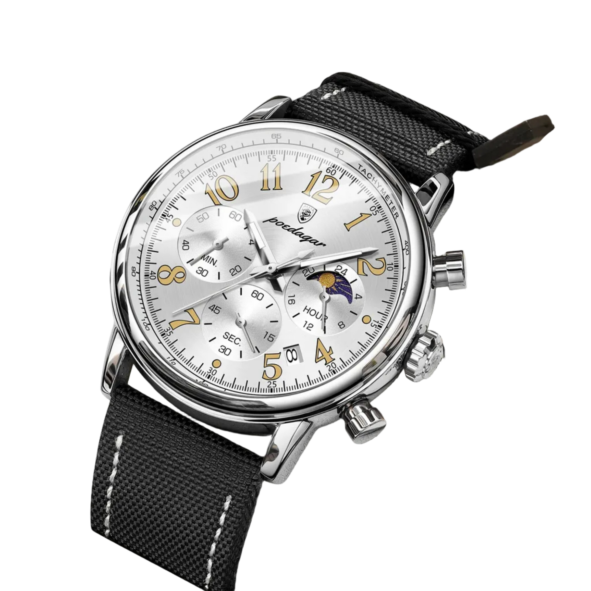London Watch 41mm Couro Vieira Outlet Brasil