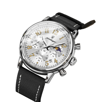 London Watch 41mm Couro Vieira Outlet Brasil