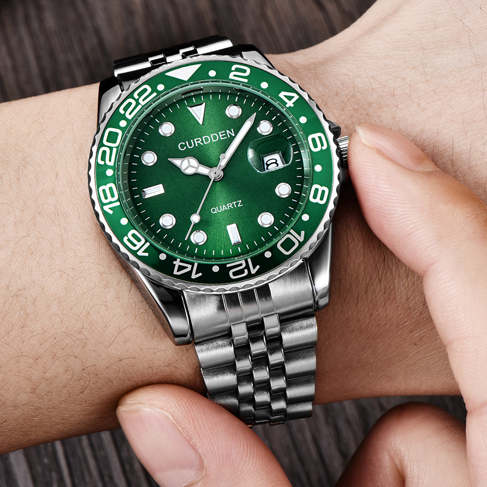 Relógio Harrington GMT Monocromático 41mm